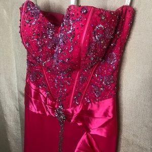 Elegant embellished full length gown